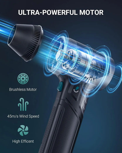 Vanture Electric Air Duster-28.22OZ Market Maximum Wind Pressure Super Power Cordless Duster 3-Gear Adjustable for Outdoor Car