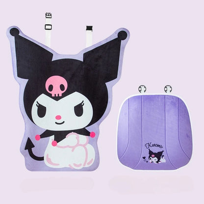 My Melody Car Seat Cushion Sweat Absorbing Plush Women's Cute Cartoon Pillow Comfortable Soft Cushion for Vehicle Seat