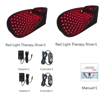 Red Light Therapy for Feet,Infrared Light Therapy Shoes Wraps Toes & Ankle,Led Near Infrared Light Boots,Adjustable Power & Time