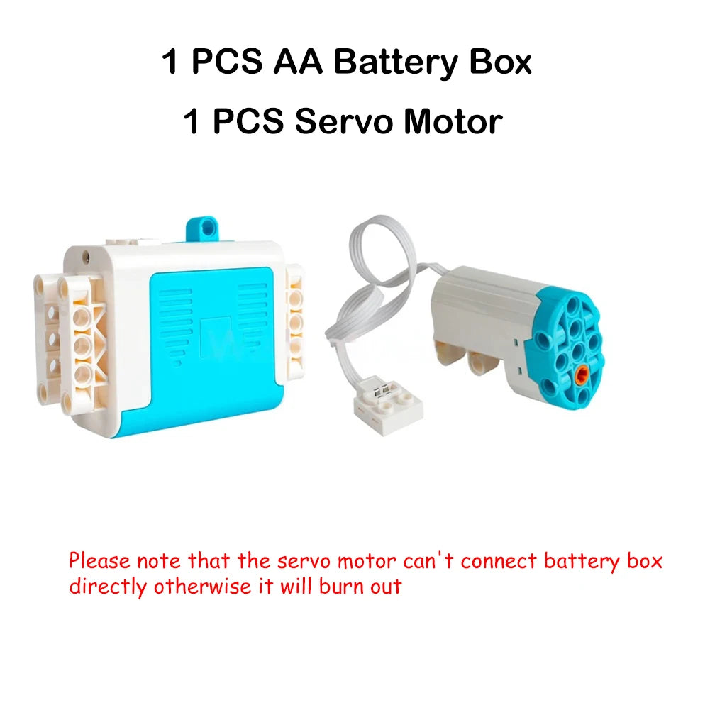 New Version MOC Power Functions M L XL Servo Motor 8883 88003 8882 AA Battery Box 8881 Technical Part Building Blocks for legoed