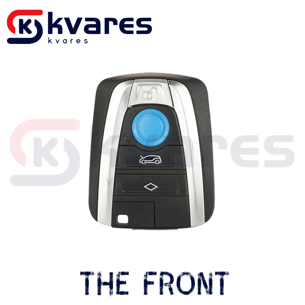 CHWARES 315/433/868 3+1/4 Button Smart Remote Car Key Shell Fob Case For BMW I3 I8 2014 2015 2016 2017 2018 With Uncut Key Blade