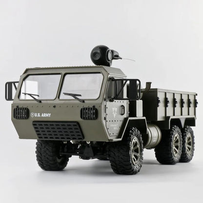 Remote Control Scale Wheeled Truck 1:16 Remote Control Vehicle Model Six Wheel Drive WiFi Cameras Simulation Military Card Rc