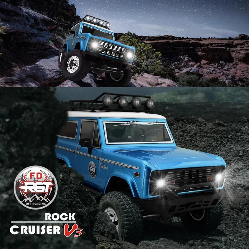 Ruitai RGT 1/10 136100V3FD 4WD Four-Wheel Drive Anti-Climbing Remote Control Car Adult Children's Model Toy