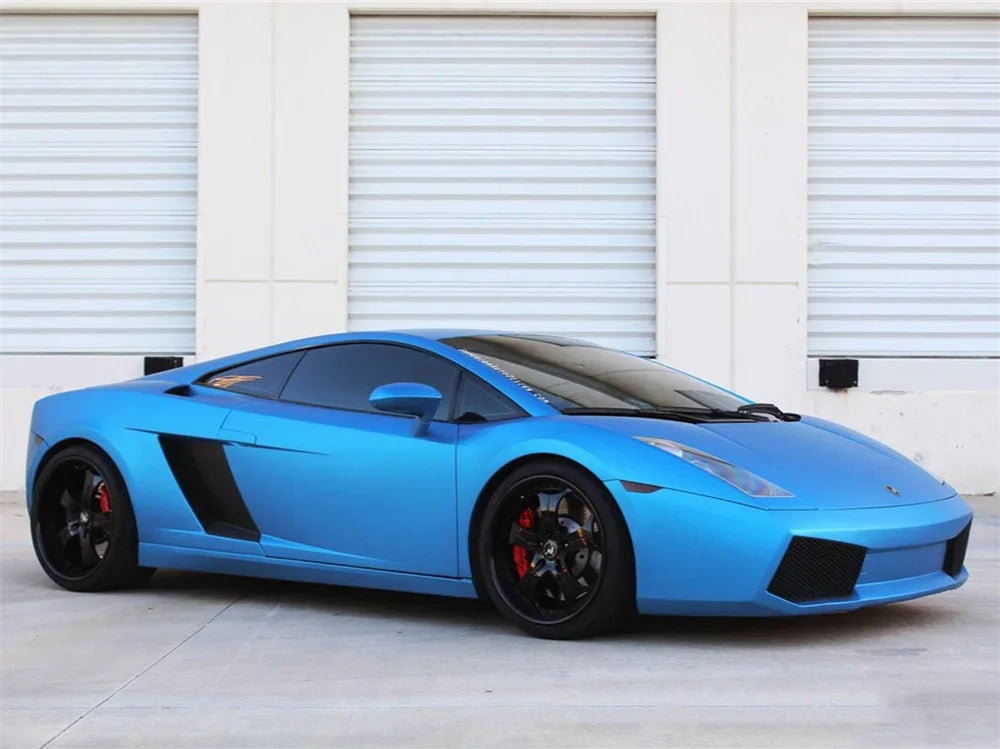 Multiple Colors Ice Metallic Matte Chrome Vinyl Car Wrap Film with Air Release Satin Car Stickers Foil
