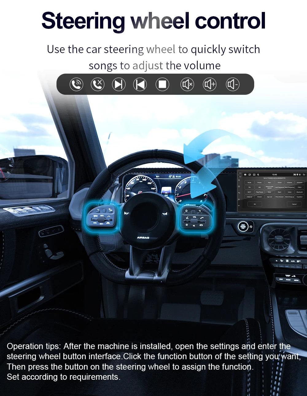 Universal 7"/9"/10“ 2DIN Android 13 4+64G Car Stereo Carplay Android Auto GPS Navigation Bluetooth FM RDS Radio WIFI Touchscreen