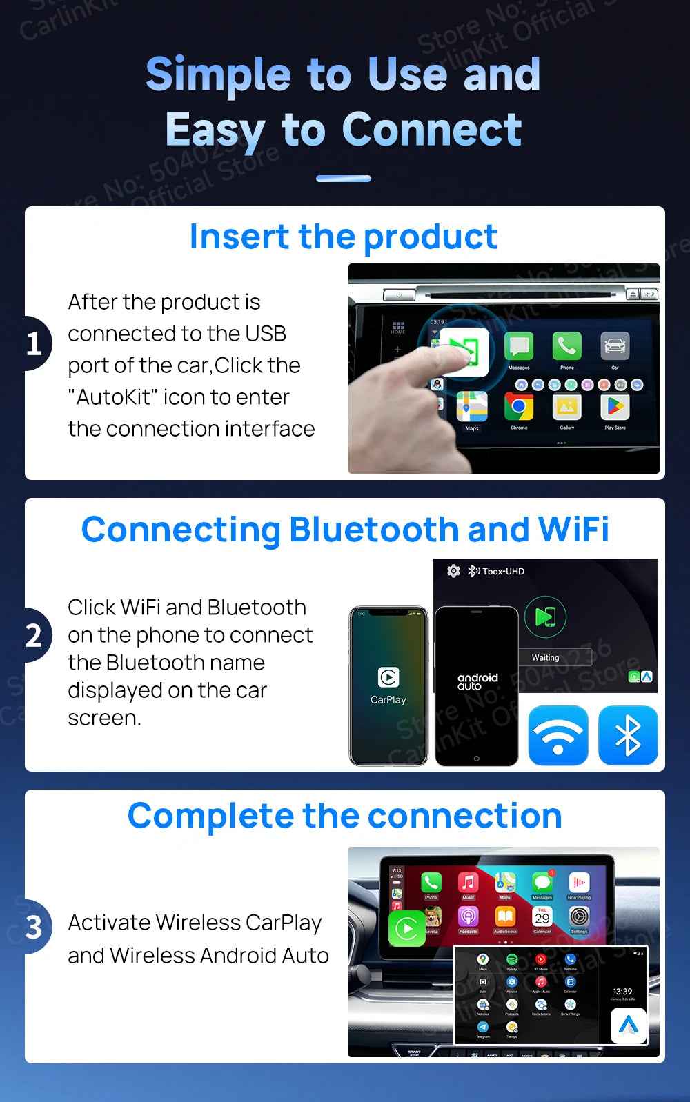 2026 New CarlinKit Android 13 CarPlay AI Box HDMI Wireless CarPlay Android Auto TV Video Box Qualcomm SDM660 8-Core Split Screen
