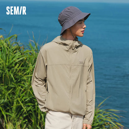 Semir Mens UV Jacket 2026 Hooded Cool Feeling Tops Couple Style Regular Shoulder Casual Fashion Soft Daily Wear