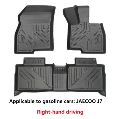 Floor Mats for Jaecoo J7/ J7 PHEV Right-hand Drive   All Weather Front Rear Cargo Liner Mat, Waterproof Anti-Slip  Accessories