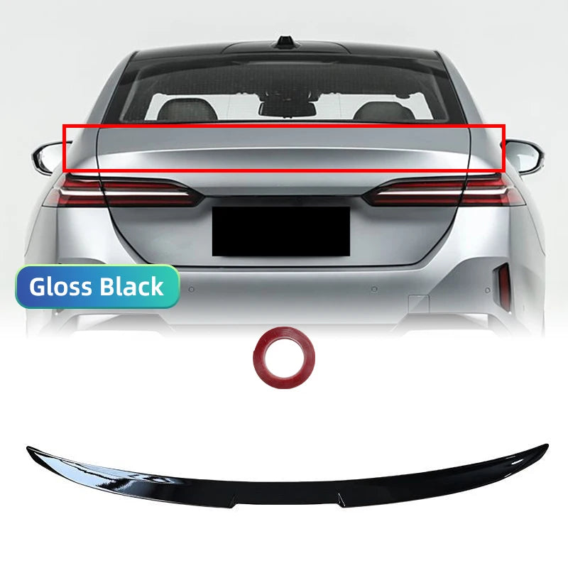 For BMW New 5 Series G60 i5 2024+ 520i 525i 528i 530i 535i MP M4 Style Carbon Glossy Black Rear Trunk Lid Car Roof Spoiler Wing