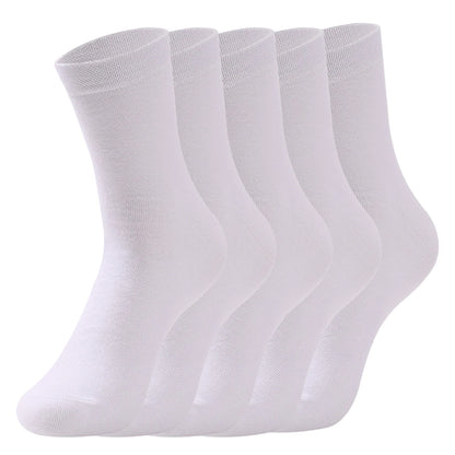 5/10 Pairs Men Women Cotton Socks Pure Color Thin Summer Soft Breathable White Black Business Summer Casual Men socks Large Size