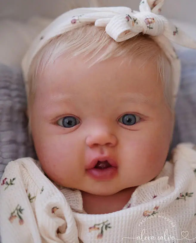 NPK New 26inch Reborn Harper Toddler Doll Kit Unfinished Unpainted Unassembled Doll Parts Fresh Color with Cloth Body and Eye