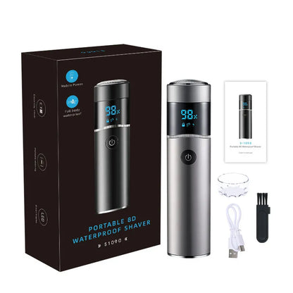 Portable Mini Men's Electric Shaver IPX7 Waterproof Razor Beard Trimmer for Travel and car Portable Shaving Machine