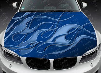 Car Accessories Hood Decal, Fire, Flame, Vinyl, Sticker, Graphic, Wrap Decals, Truck Graphic, Bonnet Sticky Paper, Skull, F150