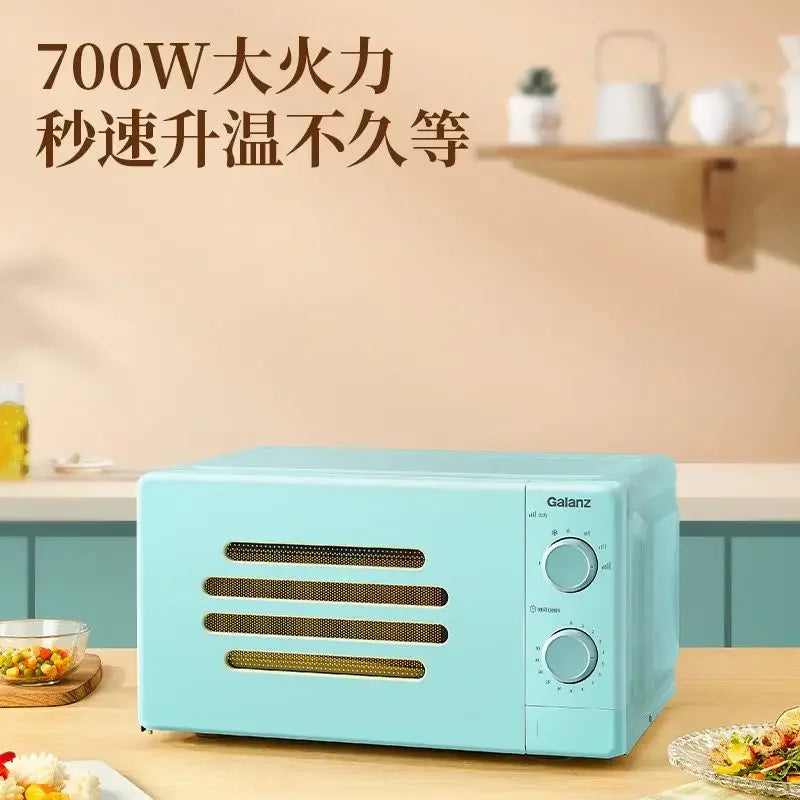 new 17 liters 700W high power Microwave oven smart home small machinery mini high value retro turntable professional thawing