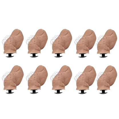 5/10Pcs Sets Hairy/Hairless Big Toe Funny Creative Hole Shoes Big Toe Shoes Buckle Decor Shoe Decoration Buckles Accessories