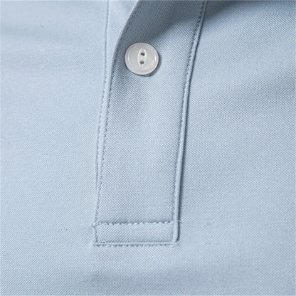 AIOPESON Tencel Polo Shirt Men‘s Solid Color Old Money Design Premium Fabric Skin Friendly Cool Breathable Soft Wear