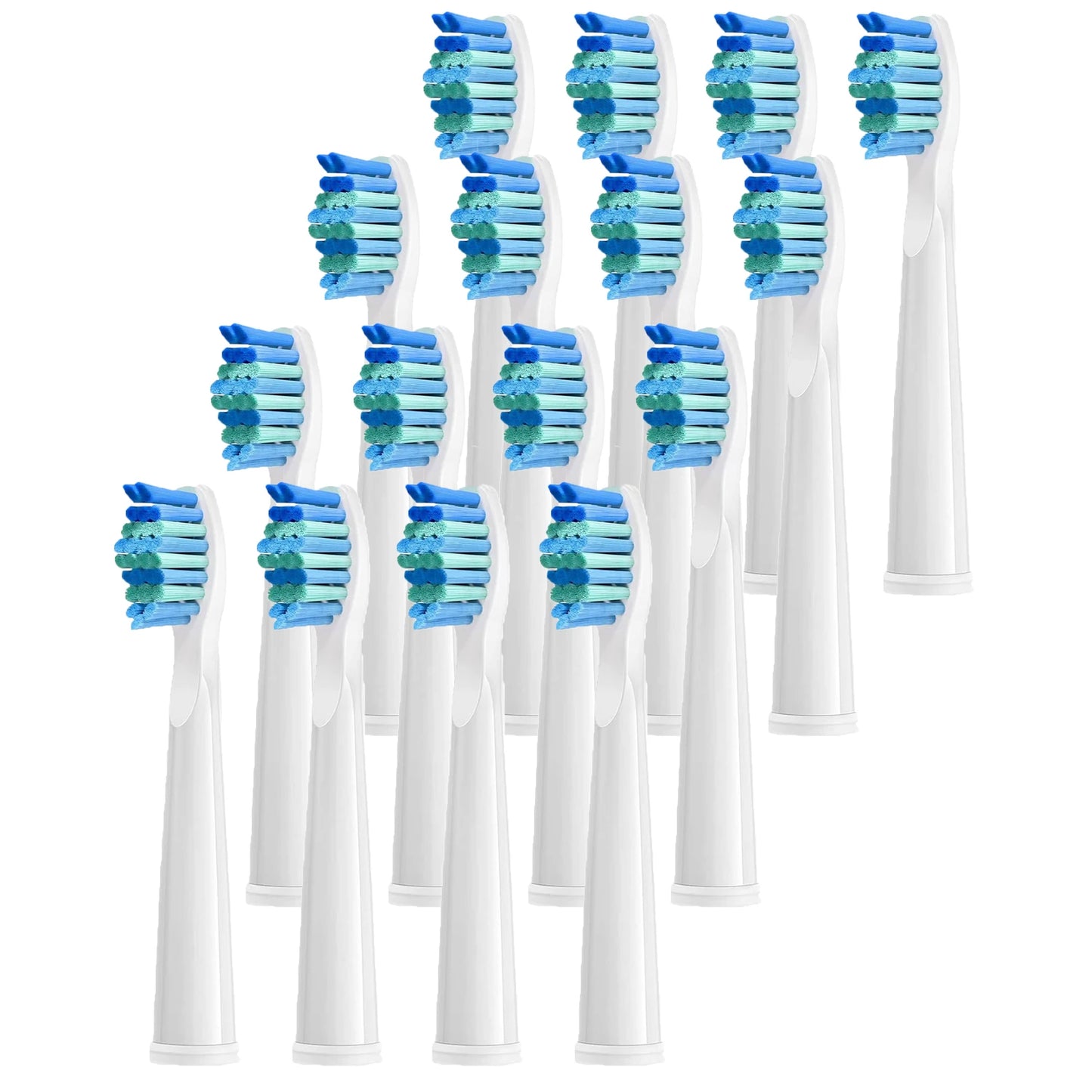 4 Pcs Electric Toothbrush Heads Compatible with Fairywill D7/D8/FW507/FW508/FW551/917/959/SG-E9 Moderately Soft Bristles Brush