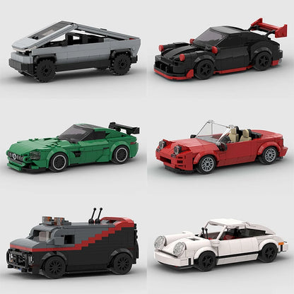 MOC Speed Car Miata MX-5 NA M3 Super Race Sport Vehicle Model Building Block Technical Racing Brick Toy Christmas Gift City