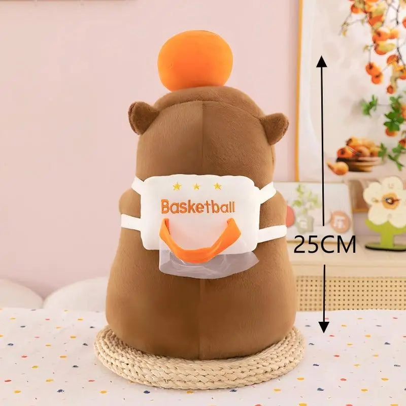 29styles Cartoon Capybara Plush Keychain Cute Stuffed Doll Toys Bag Pendant Hanging Decoration Kapila Doll Ornament Keyring Gift
