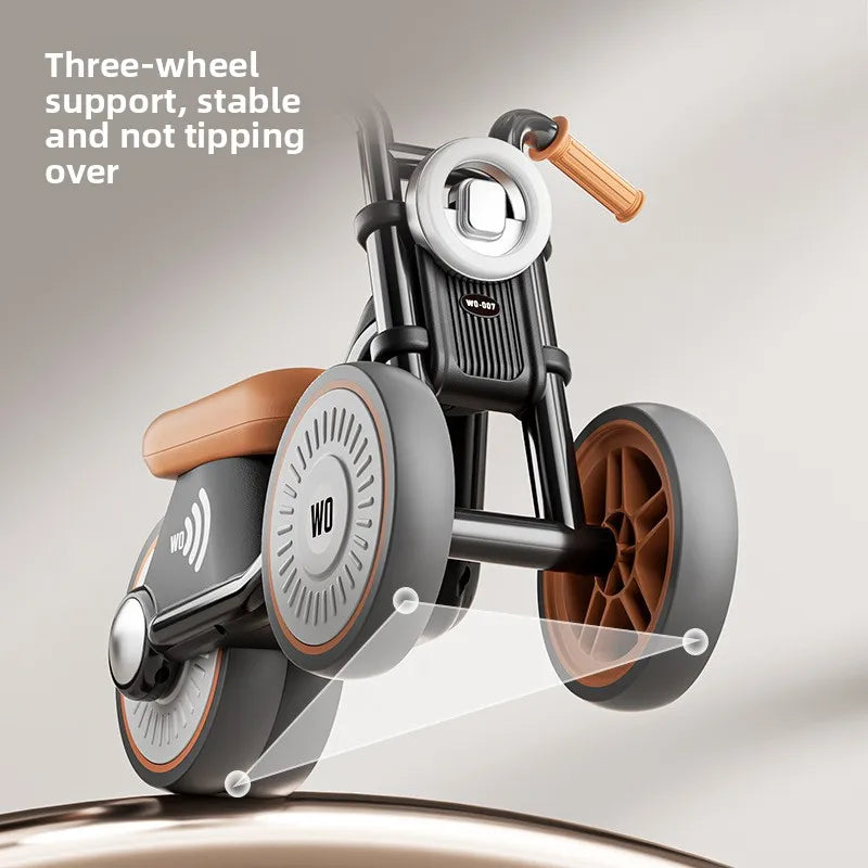 Balance Bike Toddler Ages 2 5 Music Unisex Three Wheel No Pedals Learning Three Wheeled Baby Balance Bike The Walker No Pedals