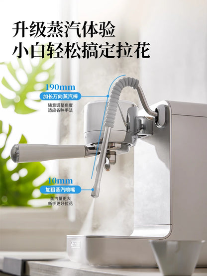 Couplux CP239 Coffee Machine Italian Semi-automatic Professional Home Espresso Small Steam Milk Frother