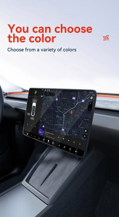 YZ For Tesla Model 3/Y/YL Juniper Highland 2026 TPU Protective Trim Internal rearview mirror Cover Central Control Navigation