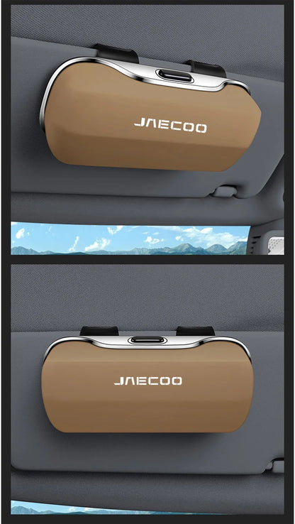 For Chery Jaecoo J7 Phev J8 SHS Omoda C9 5 EV Key Cover 2025 Accessories Car Visor Sunglasses Car Glasses Case Glasses Clip Box