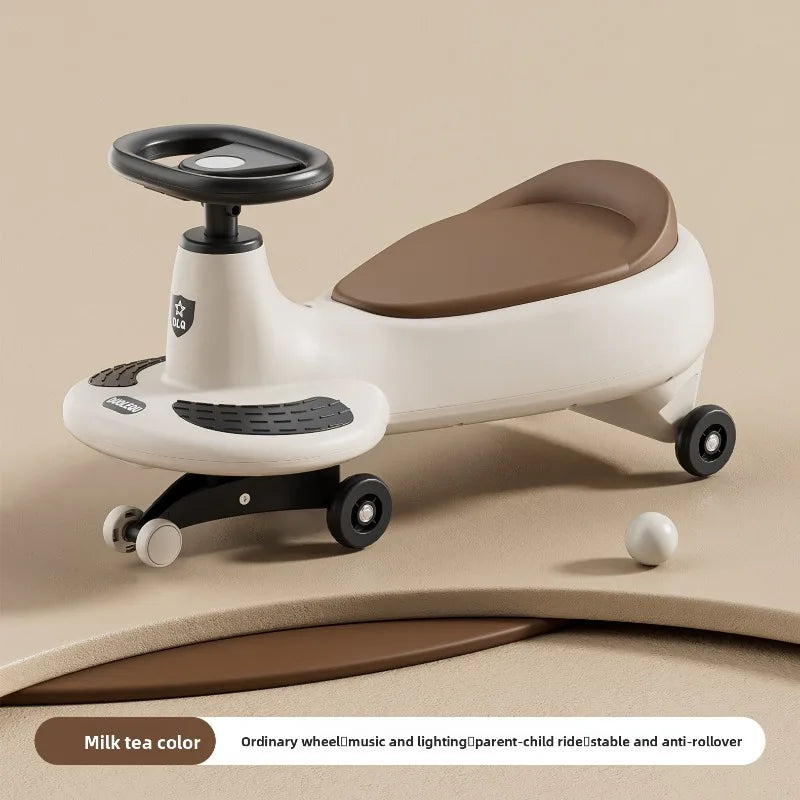 New 2026 Model Wobble Car One Year Old Two Seater Adults Anti Tip Ride Toy Twisting Car for Children Adults Can Sit