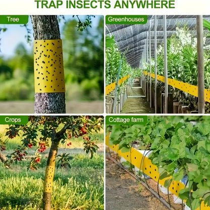 1 Roll Double-Sided Sticky Insect Barrier Tape Effective Against Outdoor Pest Control Self-Adhesive Suitable for Trees 2030