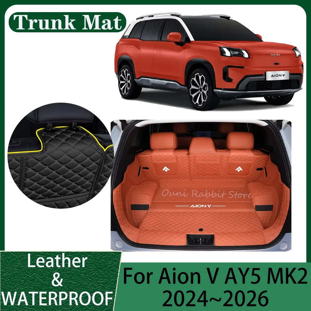 For GAC Aion V AY5 MK2 2024~2026 2025 Car Leather Trunk Mat Scratch Prevention Boot Cover Tray Interior Protector Accessories