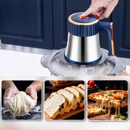 Electric Meat Grinder, Multifunctional Food Chopper for Baby Food, Garlic, Vegetables, 5-Speed Adjustable, Large Stainless Steel