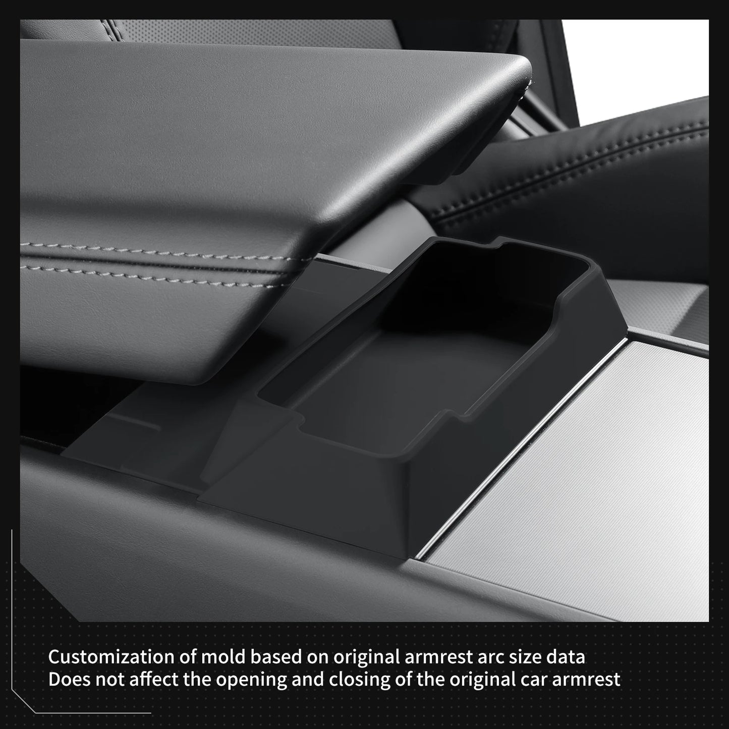 for Tesla Model Y Launch/Juniper 2025 Center Console Armrest Storage Box Glasses Tray Organizer Car Interior Accessories