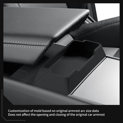 for Tesla Model Y Launch/Juniper 2025 Center Console Armrest Storage Box Glasses Tray Organizer Car Interior Accessories