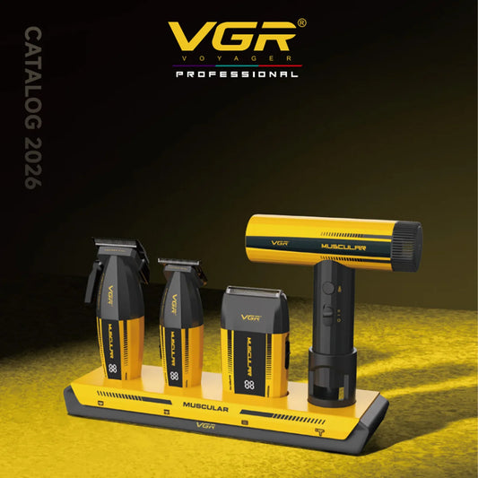 VGR V-285 S4 Hair Clippers Cordless Clippers Barber Beard Trimmer Electric Shaver Leafless Hair Dryer Portable Trimmer for Men