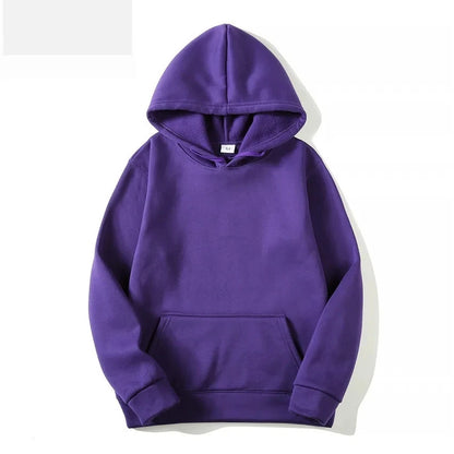 Men's autumn and winter new color solid color multi color optional hooded sweatshirt+pants fashionable casual sports set s-3XL