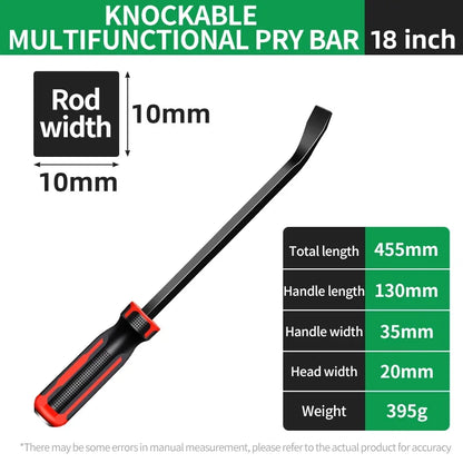 Heavy Duty Multi-Function Long Pry Bar 8/12/18/24 Inch Tire Crowbar Strike Cap Nail Puller Car Repair CV-R Removal Hand Tool