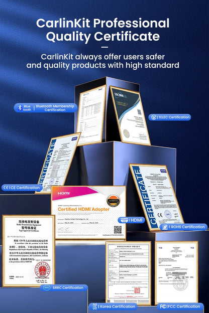 2026 NEW CarlinKit CarPlay Ai Box Qualcomm 8-Core Android 13 Wireless Carplay Android Auto Car Video TV Box WiFi SIM For Netflix