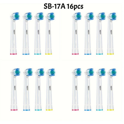 12types Toothbrush Heads Replacement For Oral B PRO Models 600 650 670 2000 2500 2900 3000 3500 3900 Soft Bristles Health Care