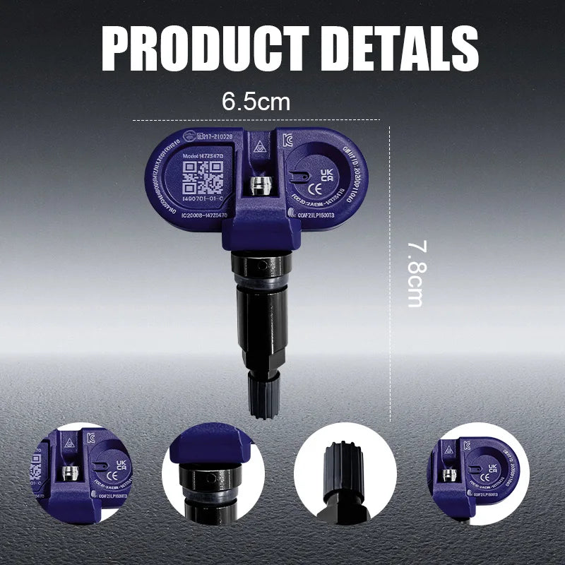 1/4PCS Tire Pressure Monitoring Sensor 1490701-01-C For Tesla Model 3 S X Y Compatible With 1490701-01-B 149070101A 149070101C