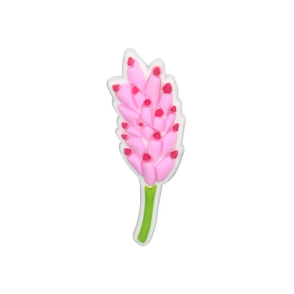 1/30/90PCS Pink Peach Donuts Milk Cow Shoe Charms Perfume Flower Heart Piano Shoe Accessories Decoration Fits All Clogs for Wome