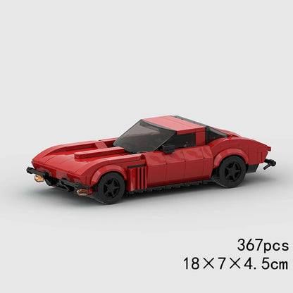 MOC Speed Sports Super Race Car Model Building Blocks Pickup Police Bricks City Racing Vehicle SUV Technical Rally Sport Toy