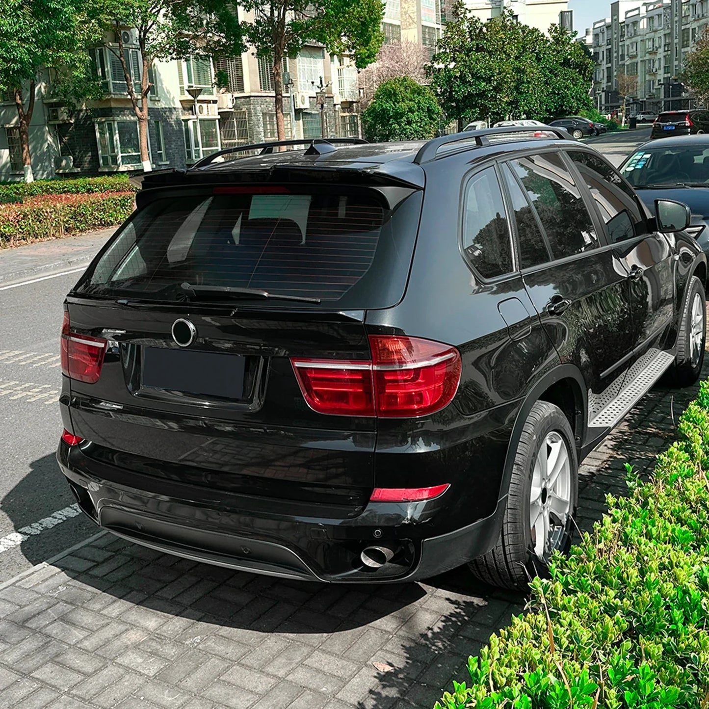 Car Spoiler Wing for BMW X5 E70 2008-2013 Rear Roof Trunk Splitter Tail Fin Guard Board External Decoration Accessories Tuning