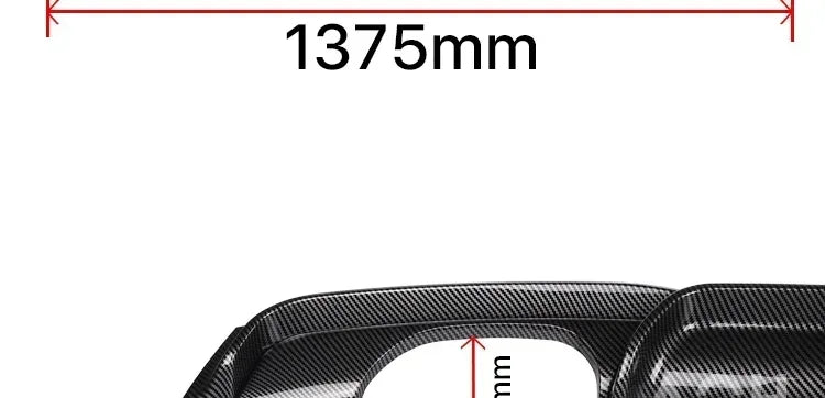 For BMW 3 Series F30 F31 2012-2019 MP Rear Bumper Diffuser LipCarbon M Tech Diffusor Body Kit M Sport Gloss Black 320i 328i