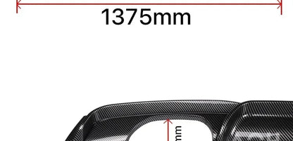 For BMW 3 Series F30 F31 2012-2019 MP Rear Bumper Diffuser LipCarbon M Tech Diffusor Body Kit M Sport Gloss Black 320i 328i