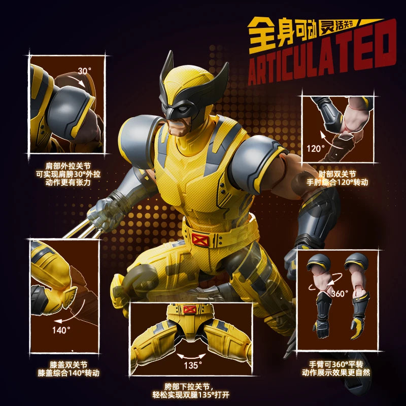 Blokees Deadpool 3 Wolverine Action Figures Spider-Man Movie Version Deadpool & Friend Series Collections Figures Adult Gift