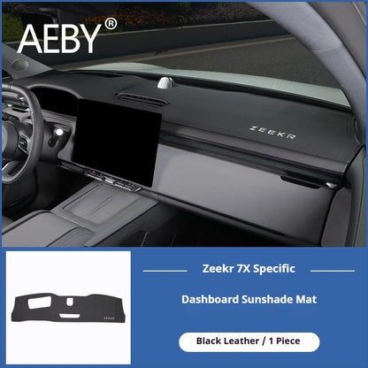 AEBY For ZEEKR 7X 2024 2025 Dashboard Sunshade Mat Anti-Dust Anti-UV Glare Reduction Cover Car Dash Pad Interior Accessories