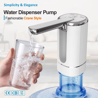 Water Dispenser - Water Cooler Dispenser - Portable Water Bottle Pump For Camping Or Family And Office Easy Install Easy To Use