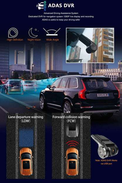 For ford focus 2 Mk2 2004-2008 2009 2010 2011 Android Auto GPS 2din autoradio GPS 2din DVR Android 16 Car Radio 4G+WIFI Carplay