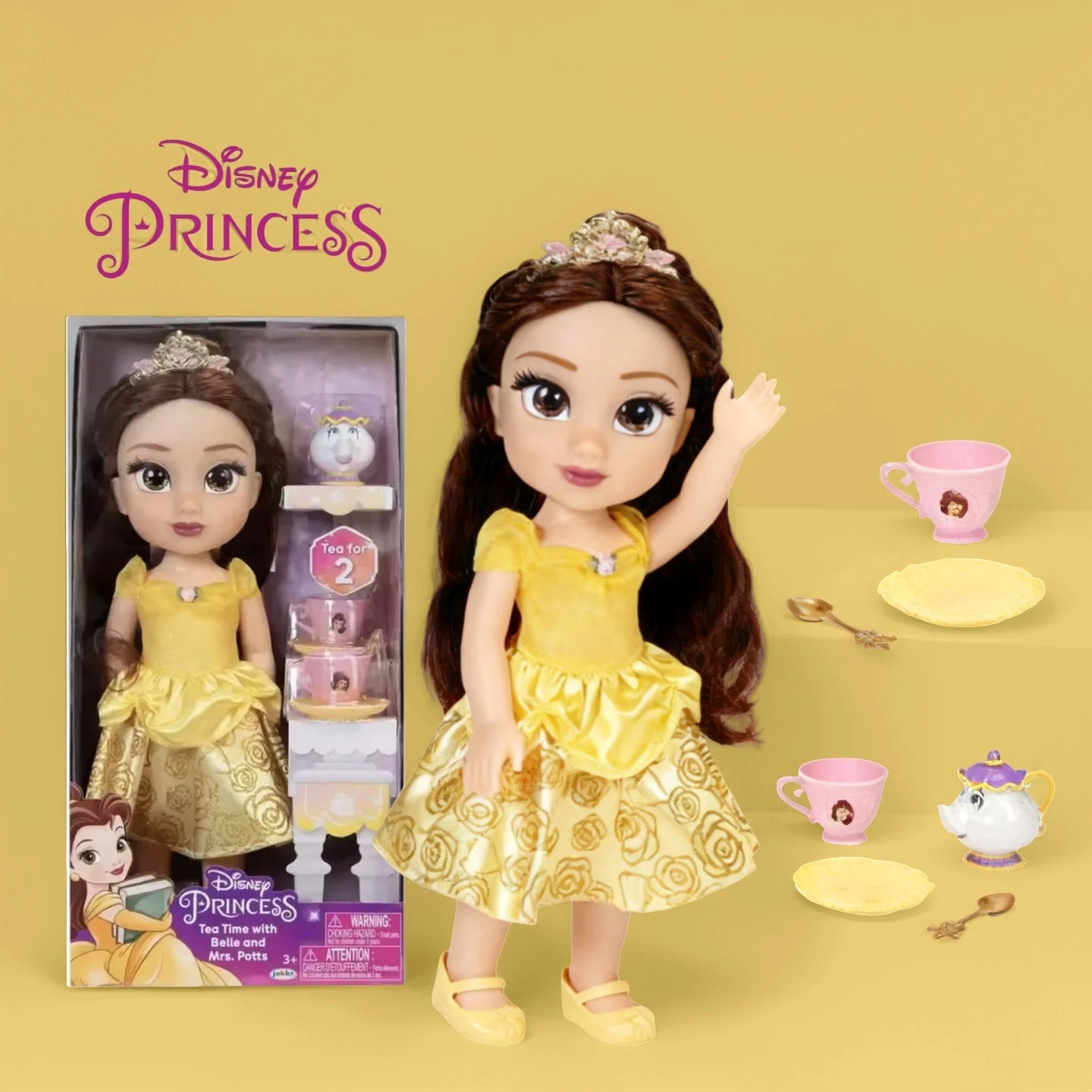 Hot Toys Disney Princess Doll Rapunzel Ariel Big Size Princess Doll Gift for Girl