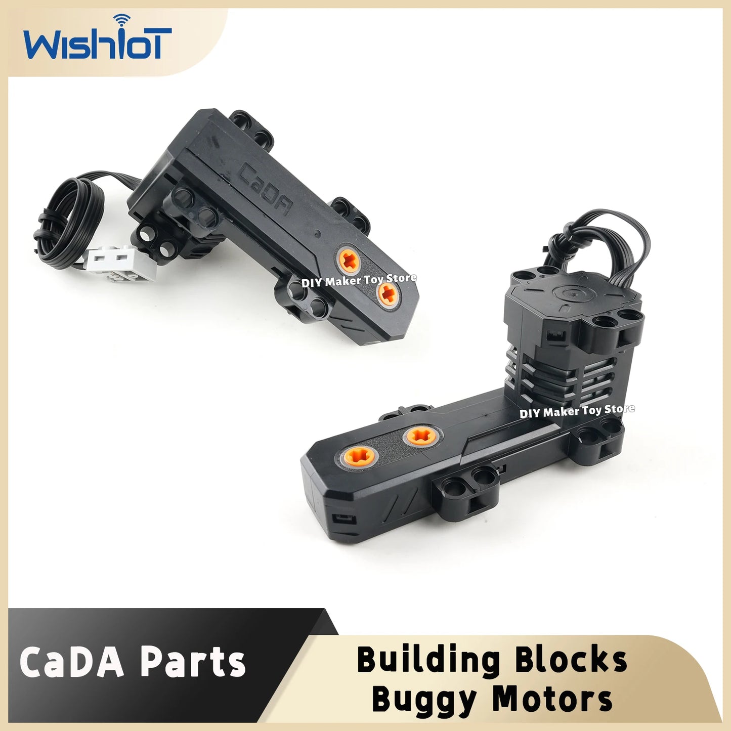 1/2PCS CaDA Power Buggy Motor Building Blocks Overspeed Monster Motor DIY Toy for MOC Technology Vehicle Racing Car Modification